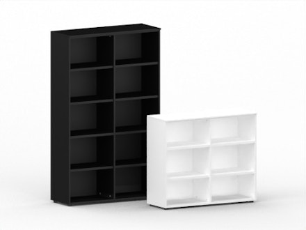 Melamine office cabinet Black & White
