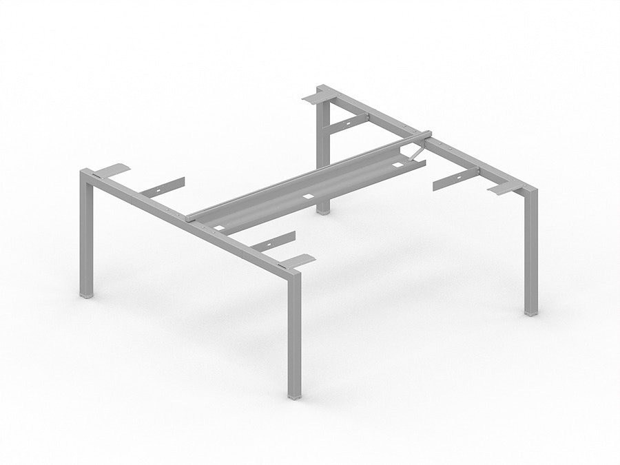 Horizontal cable tray for bench desk