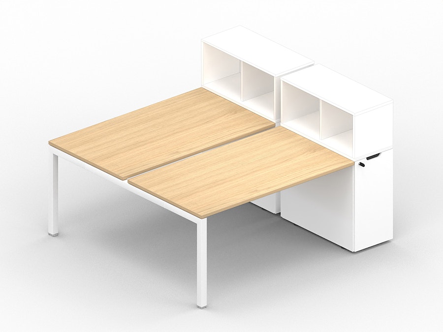 Bench desk K3 with compact Tower