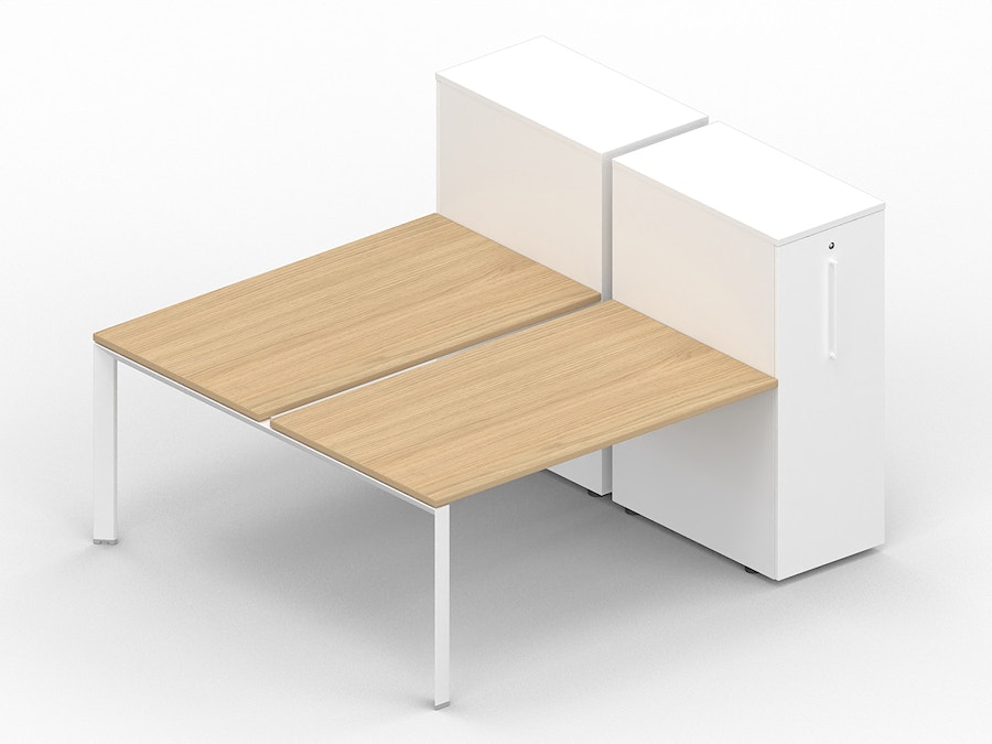 Bench desk K7 with comfort Tower